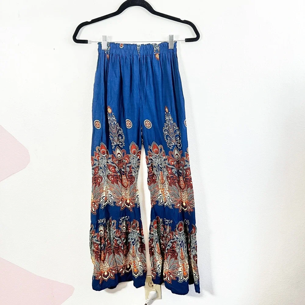 Kathmandu Imports‎ Ruffle Hem Pants One Size Festival Hippie Boho